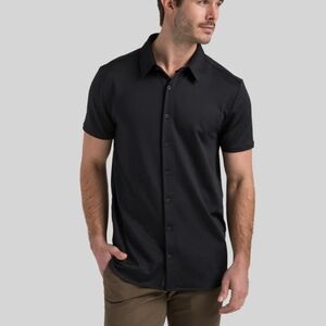 BYLT Basics Black Casual Button Down Shirt